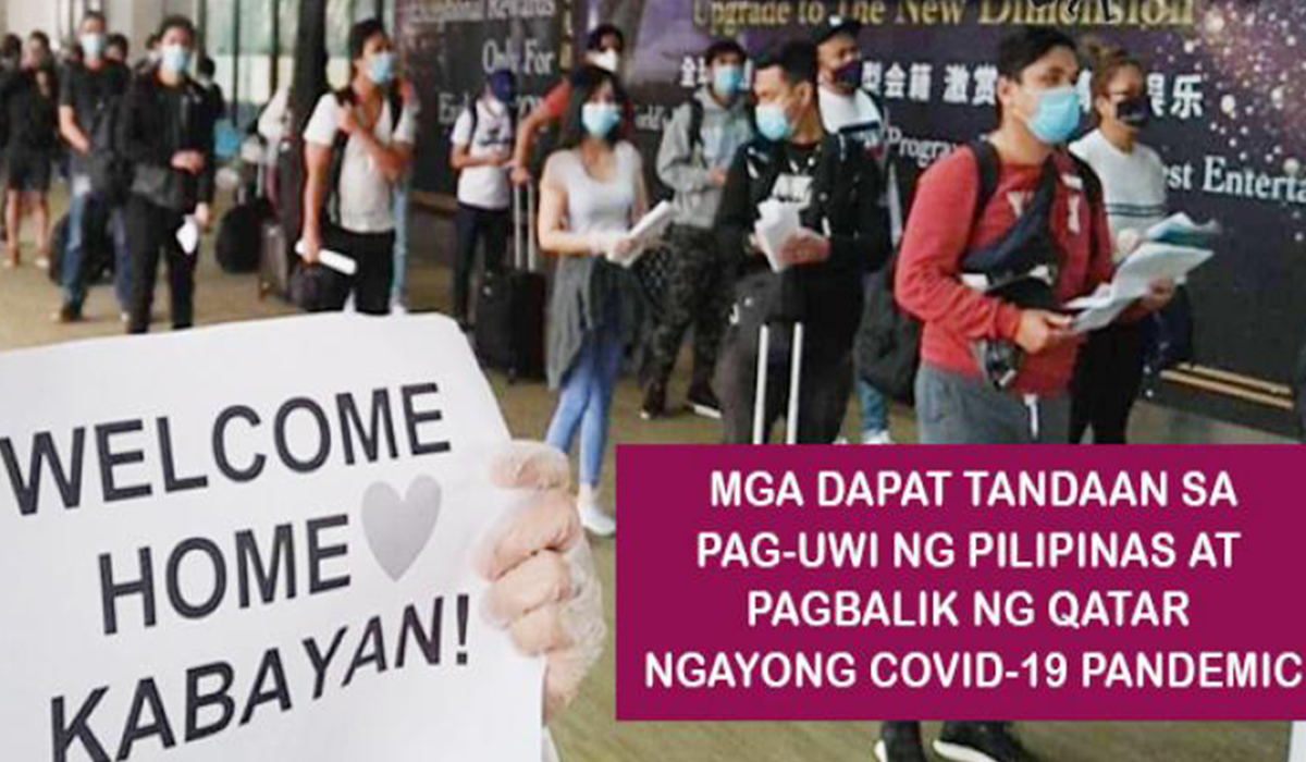 Makakauwi ba ng Pilipinas at makakabalik ng Qatar.